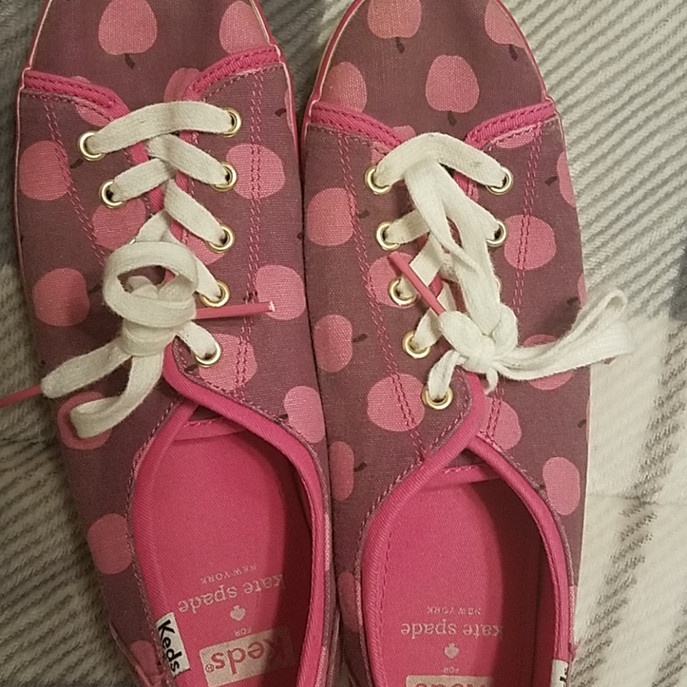 Super fun, cute, pink cherry Kate Spade Keds